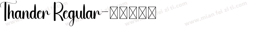 Thander Regular字体转换